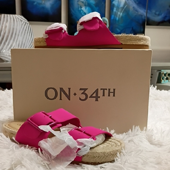ON 34th Shoes - ON 34th Milaap Pink Women's Sz 7.5 Sandals 🆕